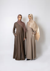 Aliya Maxi Dress in Grey